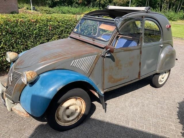 Citroën 2 CV AZ 1958, Autos, Citroën, Argent ou Gris, Achat, 425 cm³, Cabriolet