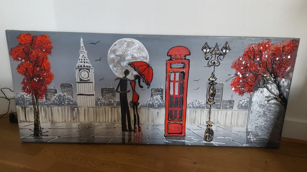 Grand tableau Londres, Enlèvement