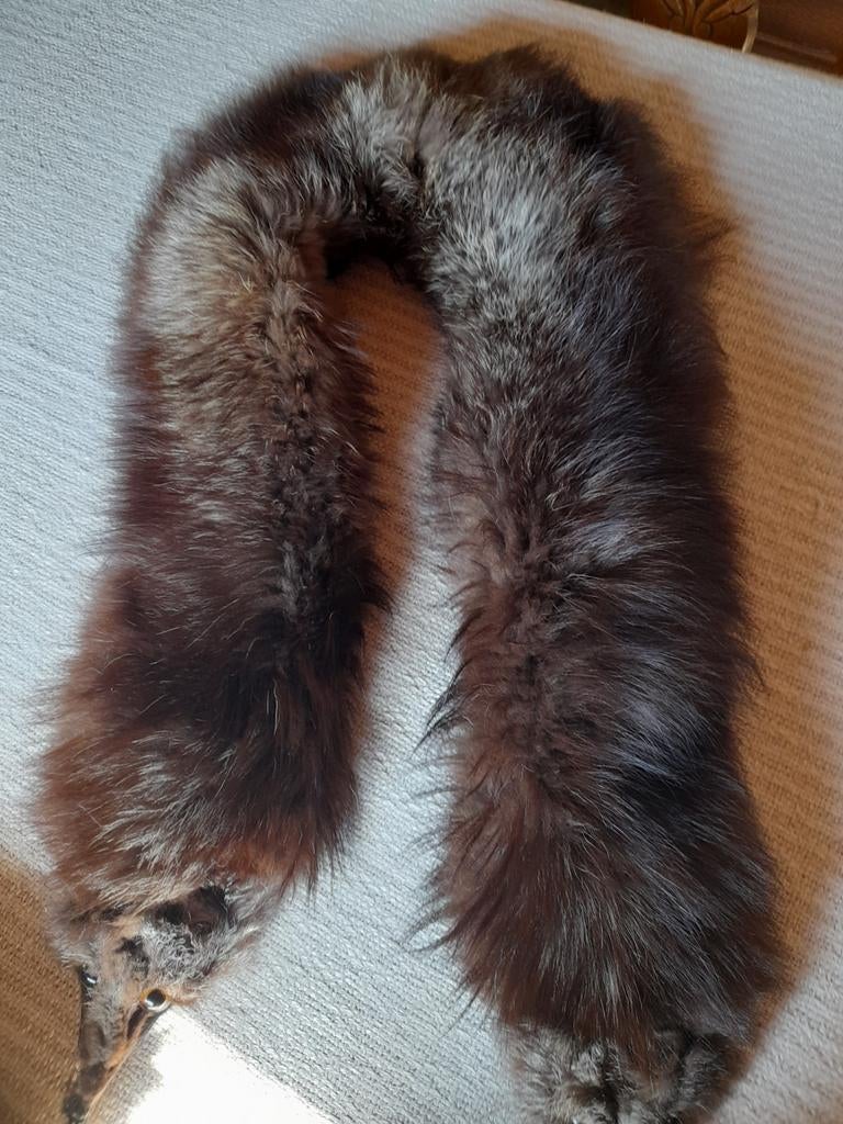 Stola, echte nertsbont, 2 koppen, perfecte staat, Kleding | Dames, Jassen | Winter, Ophalen of Verzenden, Zo goed als nieuw, Bruin