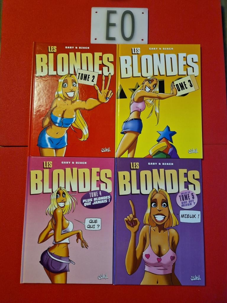 Lot de 4 bd les blondes 2 à 5,EO, Livres, Enlèvement ou Envoi