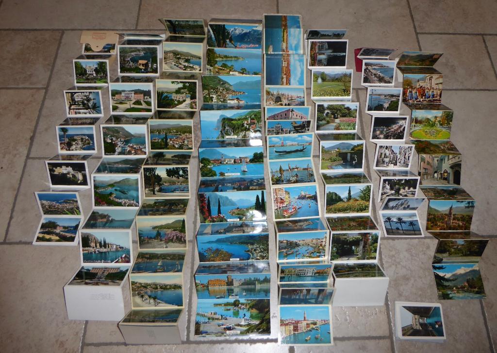 9 boekjes oude zichtkaarten, Ophalen of Verzenden