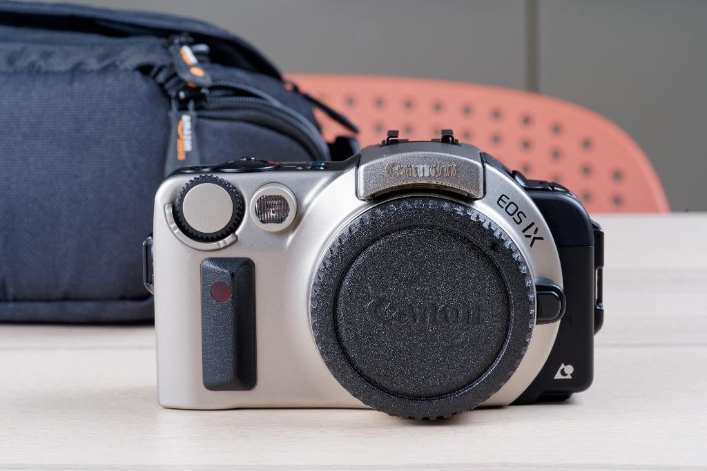 Compacte collectie Canon EOS IX APS 35 mm filmcamera, Ophalen of Verzenden, Gebruikt, Spiegelreflex, Canon