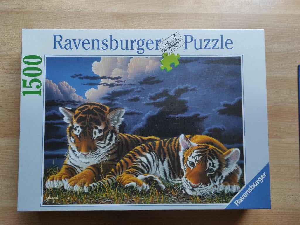 puzzel tijgers, Hobby en Vrije tijd, Ophalen of Verzenden, 500 t/m 1500 stukjes, Nieuw, Legpuzzel