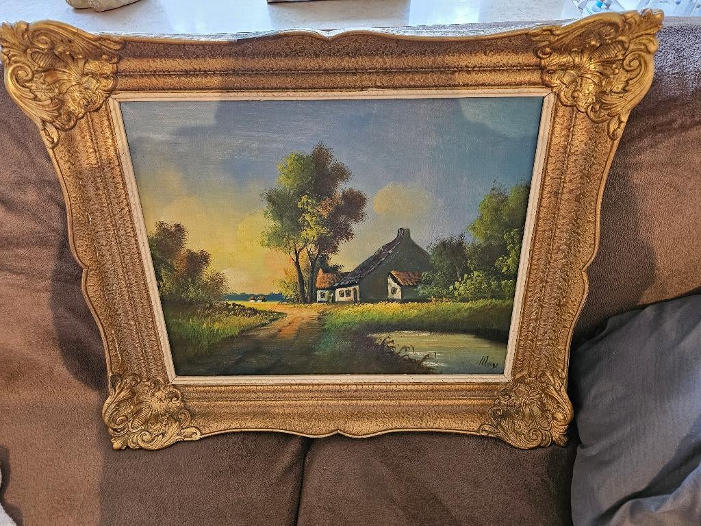 SUPERBE PEINTURE SIGNEE MUIY, Antiquités & Art, Art | Peinture | Moderne, Enlèvement