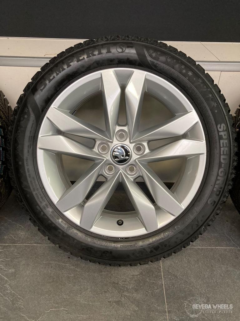 16” originele Skoda Fabia MK4 velgen + winterbanden 5x100, Autos : Pièces & Accessoires, Pneus & Jantes, Pneus et Jantes, Pneus hiver