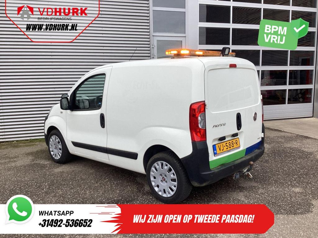 Fiat Fiorino 1.3 MJ 75 pk EXPORT APK 09-2026/ Airco/ Trekhaa, Auto's, Bestelwagens en Lichte vracht, Bedrijf, 113 g/km, Onderhoudsboekje