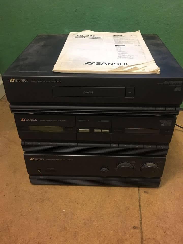Sansui A701 XR/lecteur de disques/lecteur de cassettes, Enlèvement ou Envoi, Utilisé