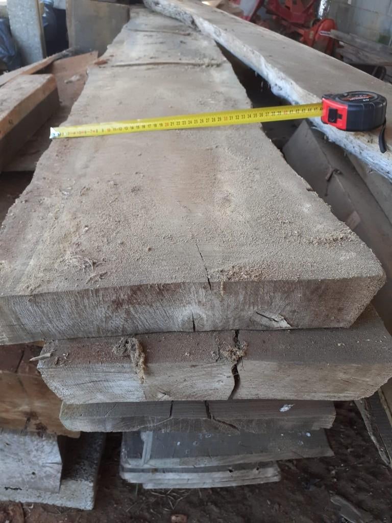 Inlandse eiken schaaldelen / planken, Ophalen, 25 tot 50 mm, Eiken, Nieuw