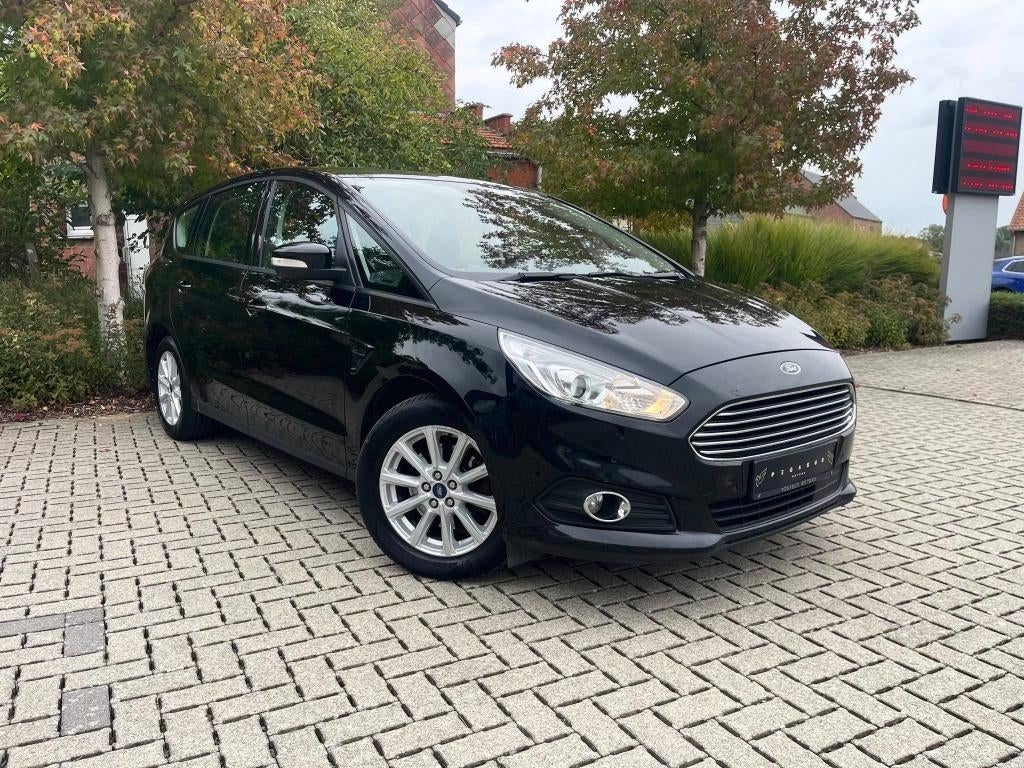 Ford S-Max 2.0 - 2019/211.000km/Euro 6d- 150PK, Auto's, Ford, Bluetooth, Testrit aan huis, Stof, Zwart
