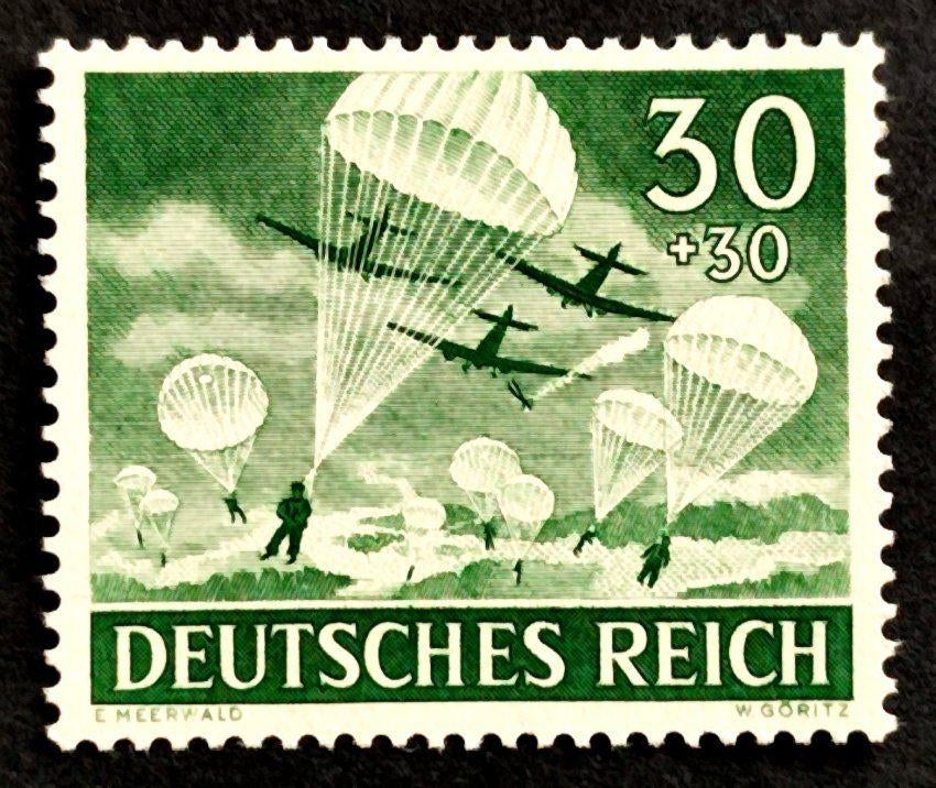 Deutsches Reich: Fallschirmjäger 1943 POSTFRIS, Ophalen of Verzenden, Overige periodes, Postfris