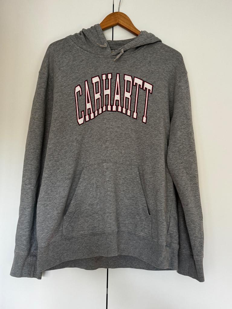 Carhartt grijze hoodie maat L, Ophalen of Verzenden, Maat 52/54 (L), Grijs