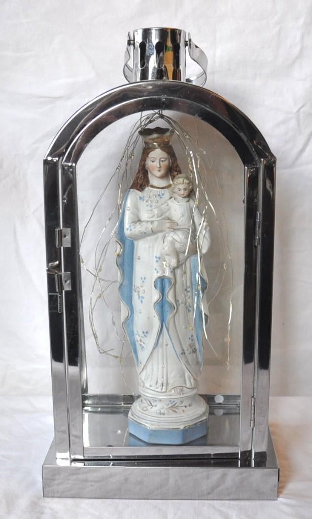 vierge a l'enfant dans niche lanterne lumineuse, Enlèvement ou Envoi