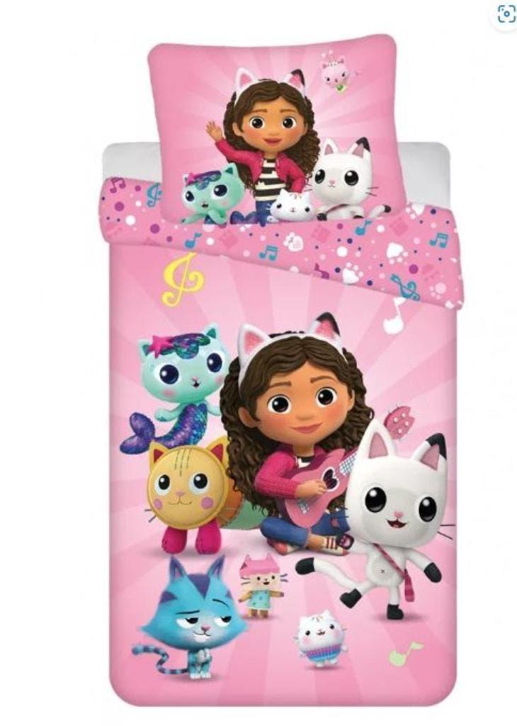 Gabby's Poppenhuis Dekbedovertrek 140 x 200 cm - Katoen, Kinderen en Baby's, Meisje, Dekbedovertrek, Nieuw, Ophalen of Verzenden
