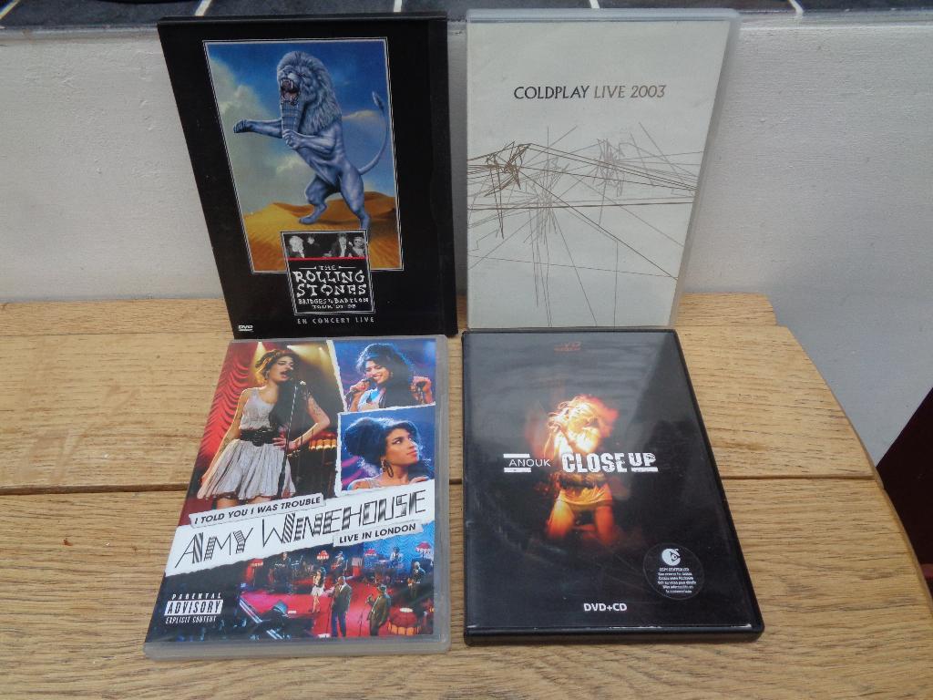 VARIOUS DVD'S 4 [Anouk-Stones-Coldplay-Amy Winehouse], Tous les âges, Envoi, Utilisé, Musique et Concerts