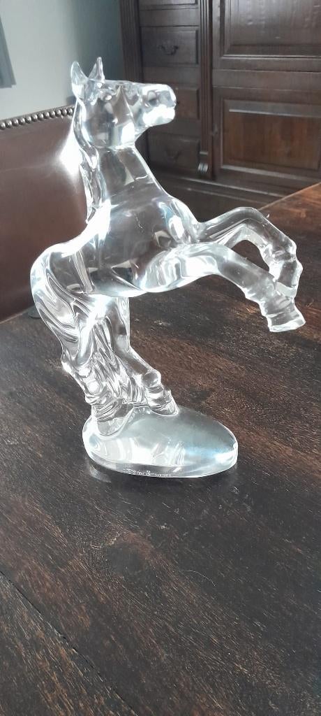 Val Saint Lambert paard kristal, Collections, Porcelaine, Cristal & Couverts, Enlèvement, Utilisé, Cristal