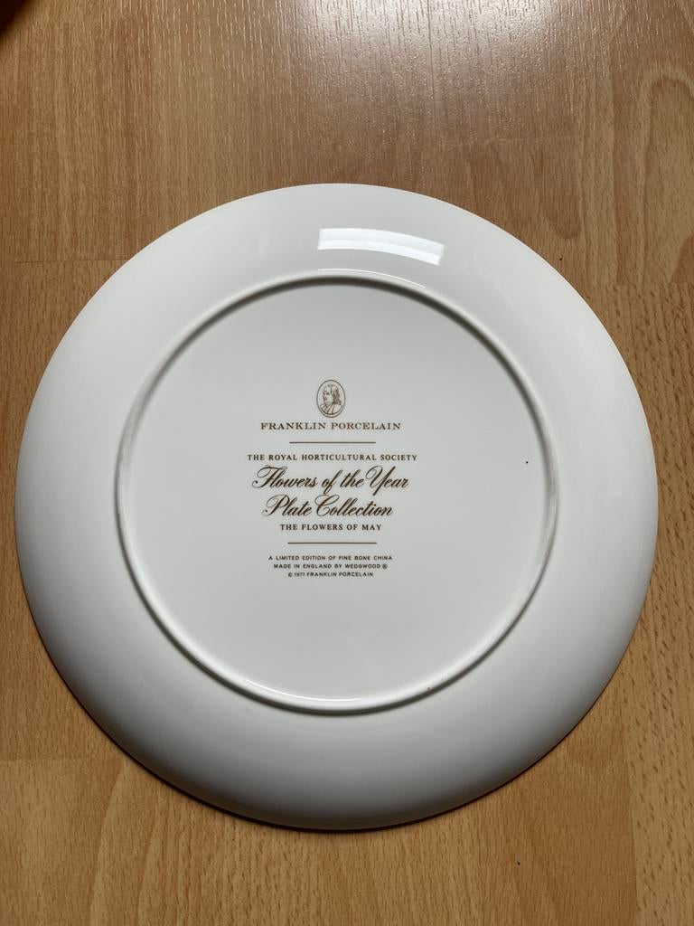 Assiette FRANKLIN PORCELAINE, Enlèvement ou Envoi