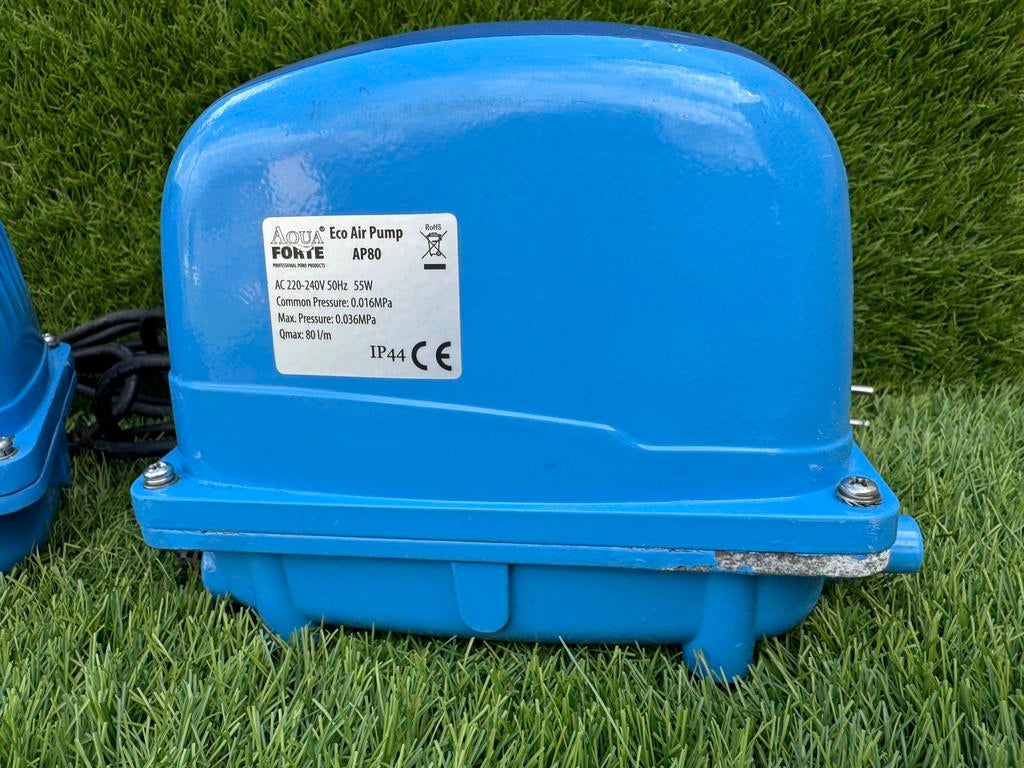 2 pompes à air Aquaforte AP-80 (puissantes et silencieuses), Enlèvement ou Envoi, Utilisé, Pompe de bassin