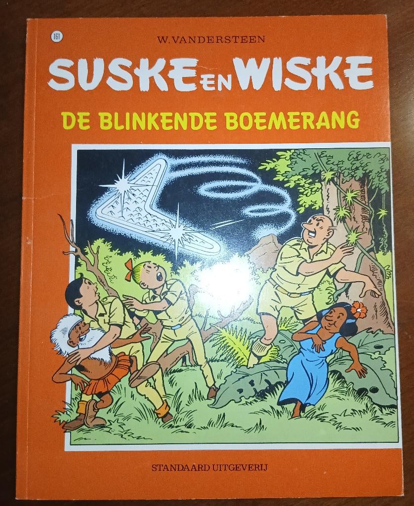 Suske en Wiske De blinkende boemerang VK 161, 1ste druk,1976, Livres, Enlèvement ou Envoi, Willy Vandersteen, Une BD, Comme neuf