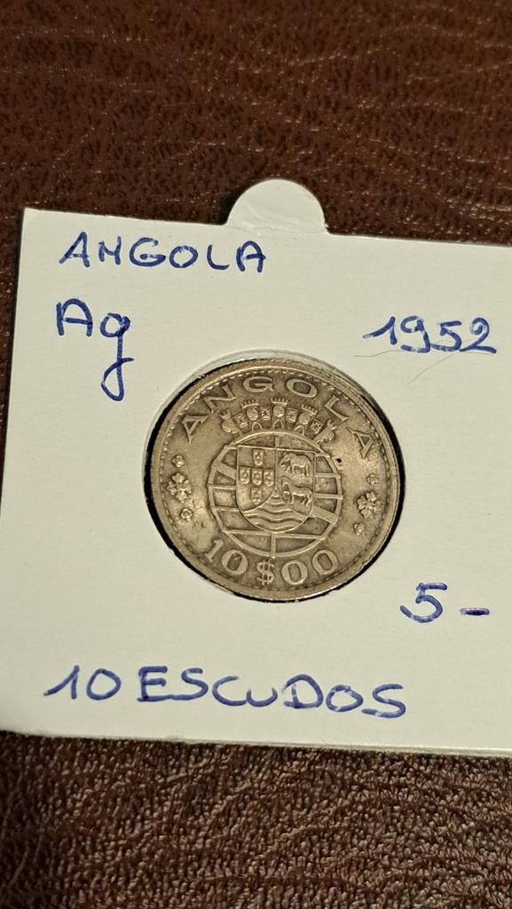 Angola 10  escudos 1952 AG geres edouard-M., Postzegels en Munten, Bankbiljetten | Afrika, Ophalen of Verzenden