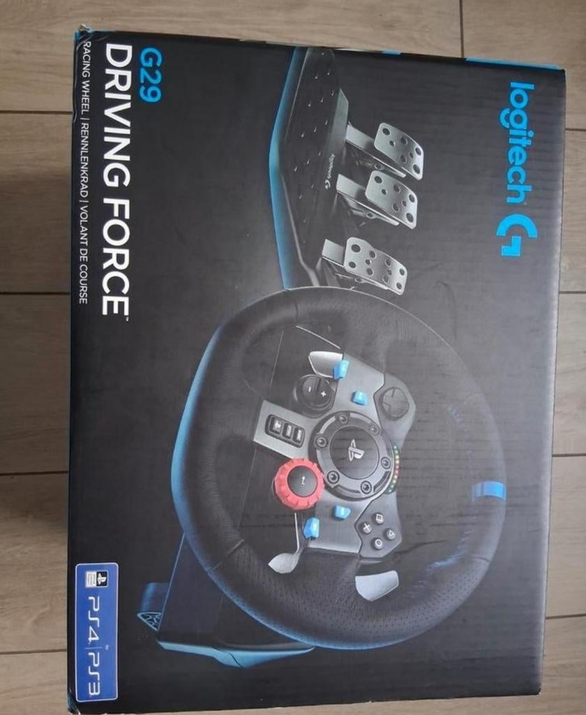Stuurwiel en pedaal voor PS4 en ps3, Ophalen, Zo goed als nieuw, Logitech