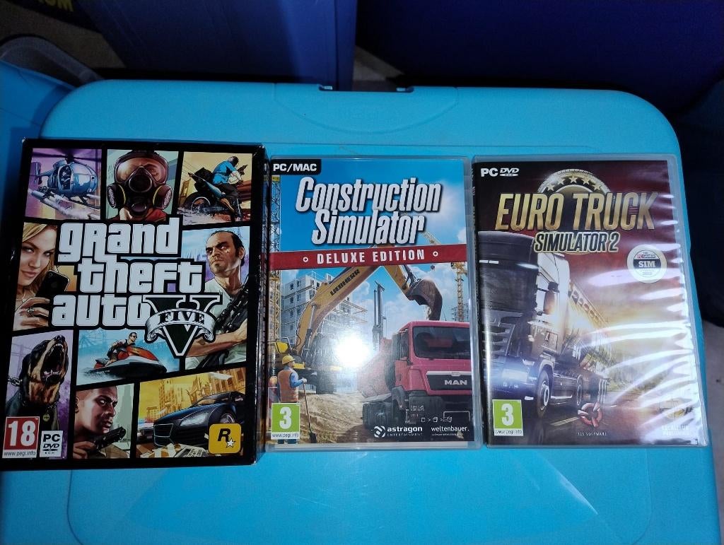 PC Games Lot van 3 spelletjes, Games en Spelcomputers, Games | Pc, Ophalen, Gebruikt, Vanaf 18 jaar, Overige genres