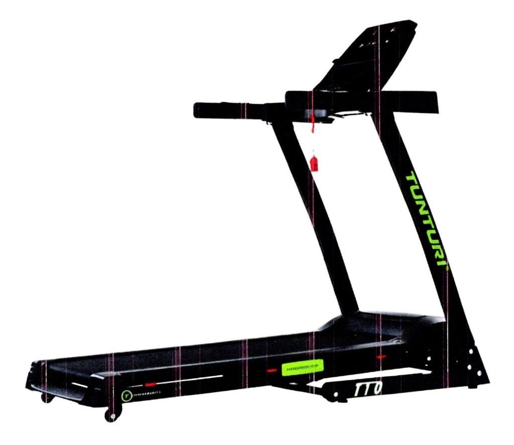 Tunturi T10 lopend band, Ophalen, Zo goed als nieuw, Metaal, Loopband