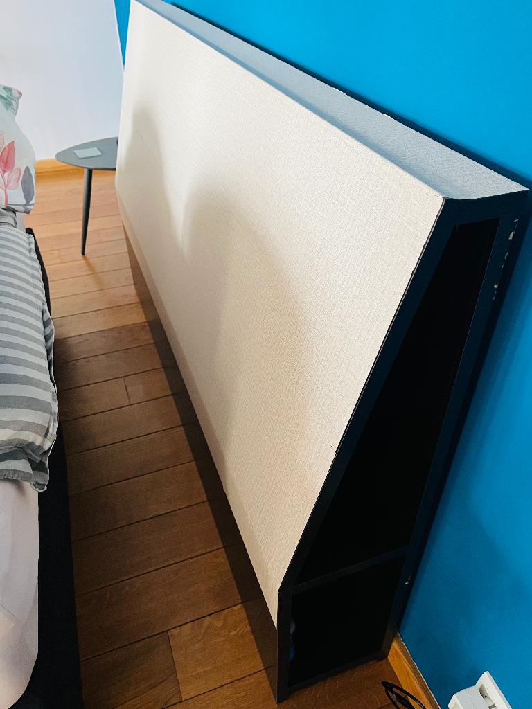 Tête de lit / hoofdbord, Maison & Meubles, Chambre à coucher | Lits, Enlèvement, Utilisé, Bois, 160 cm