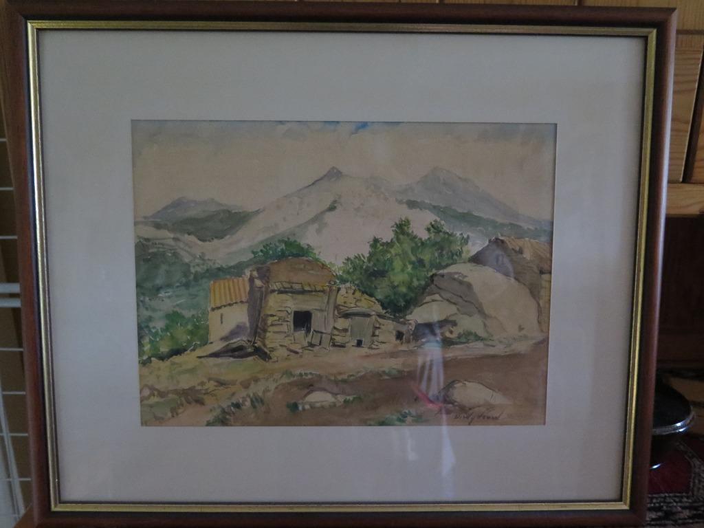 waterverf schilderij, Antiek en Kunst, Ophalen