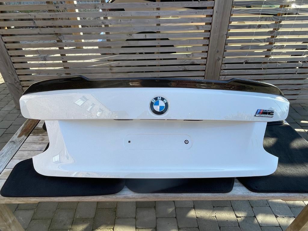 Coffre BMW M2 Compétition F87 - Alpine White - OEM, Arrière, Haillon arrière, Enlèvement, Utilisé