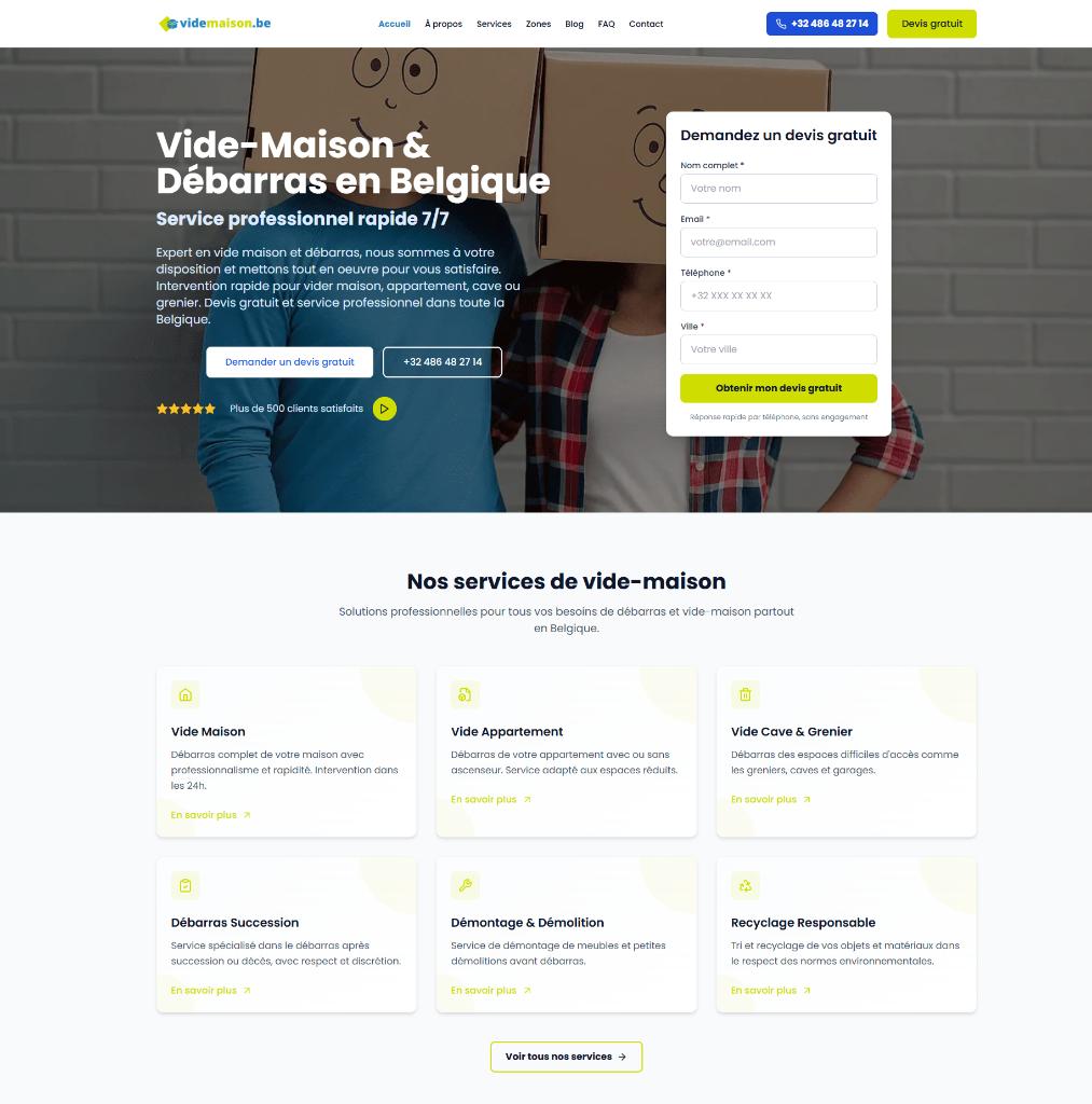 Vide-Maison & Débarras en Belgique | Devis gratuit