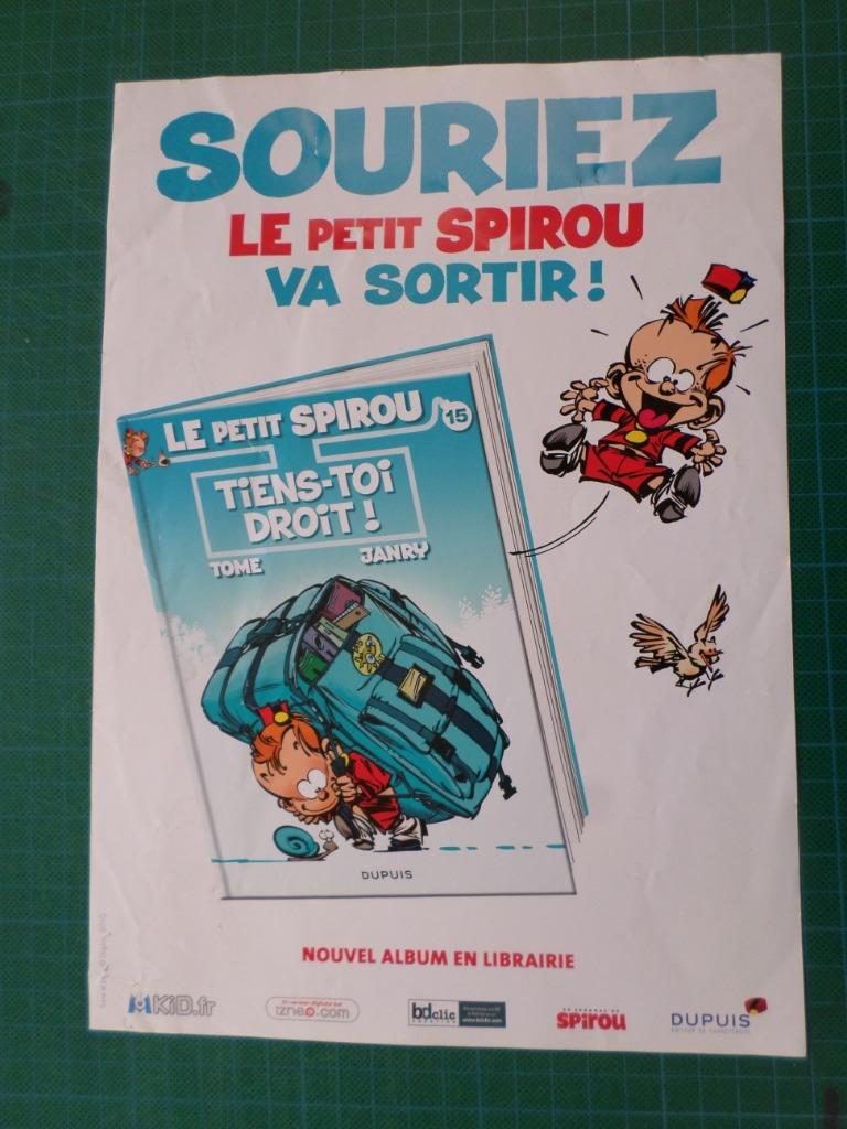 Petit Spirou - album n 15 - publicité papier - 2010, Enlèvement ou Envoi, Autres personnages, Utilisé, Autres types