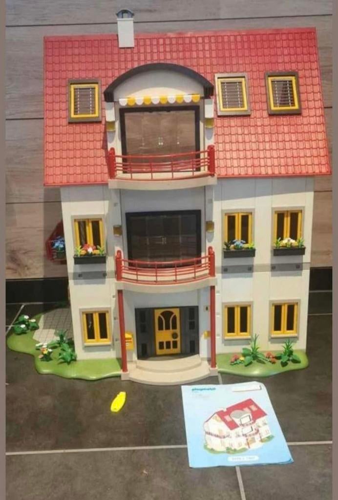 Maison Playmobil + annexes + mobilier + personnages, Kinderen en Baby's, Speelgoed | Poppenhuizen, Gebruikt, Ophalen of Verzenden