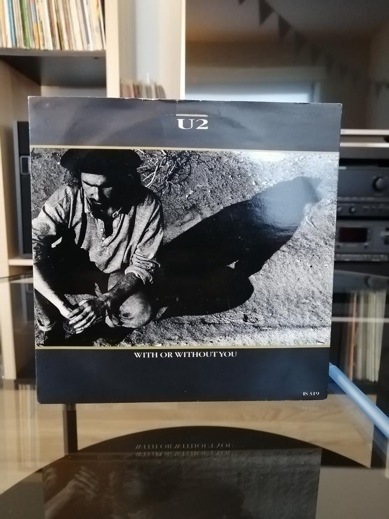 U2 - With or without you / 7"single Vinyl, Verzenden, Gebruikt, Single