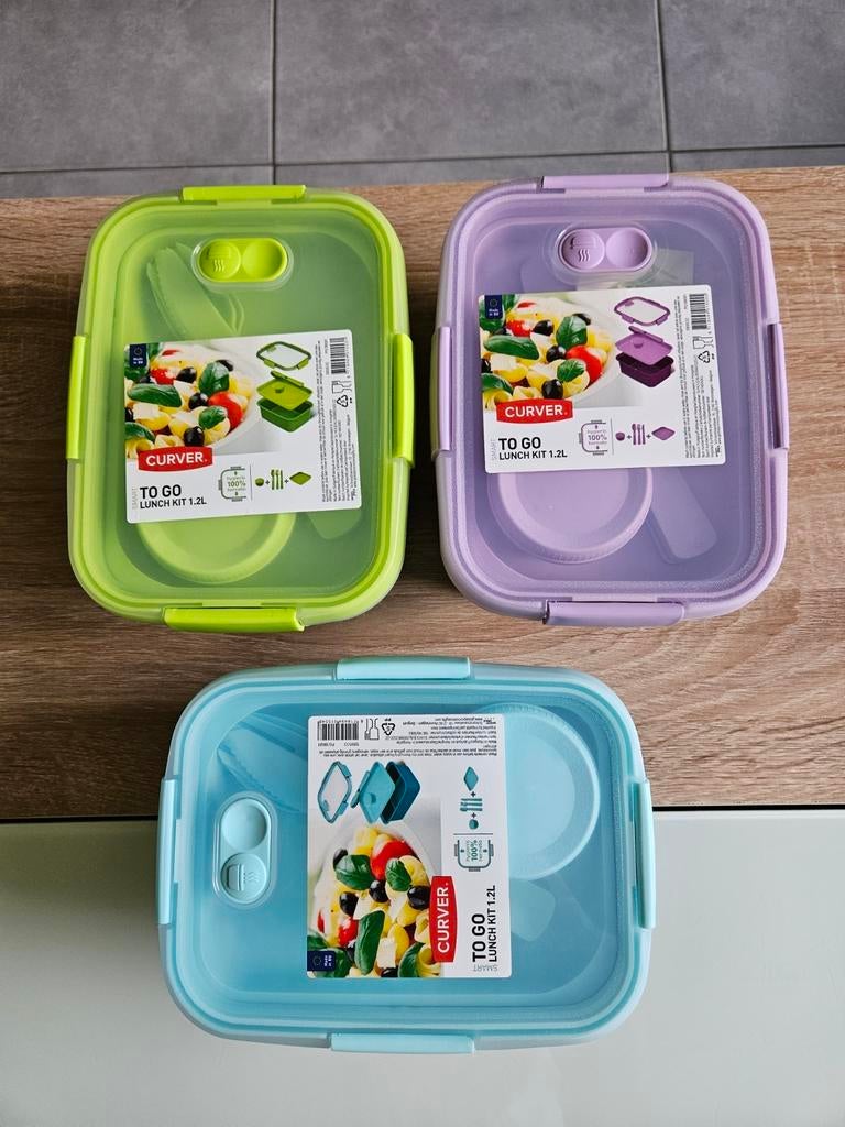Nieuw: Curver to go lunch kit. Blauwe niet meer., Ophalen, Nieuw
