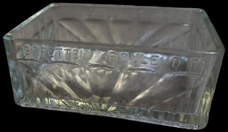 Cigarettes Boule d'or in glas., Verzamelen, Merken en Reclamevoorwerpen, Gebruikt, Gebruiksvoorwerp, B, Ophalen of Verzenden