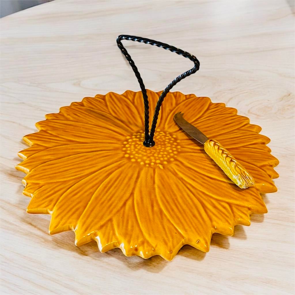 Plateau à fromage vintage – forme tournesol – Made in France, Ophalen of Verzenden