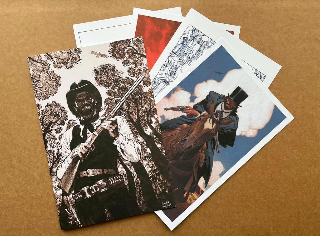 Undertaker T7 - Portfolio 4 illustrations- FNAC- Ralph Meyer, Livres, BD, Envoi