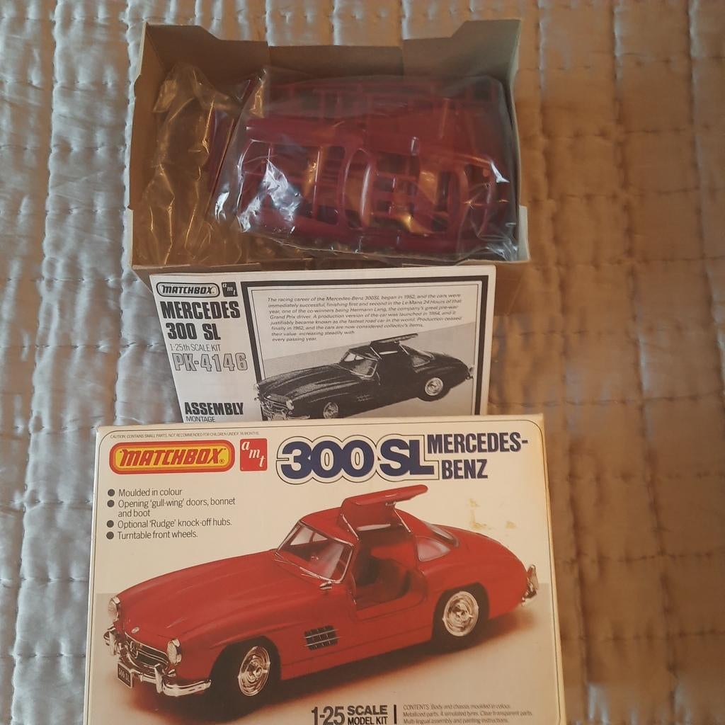 VINTAGE : Kit 1/25 AMT de MERCEDES BENZ 300SL GULLWING*NEUF*, Neuf, Autres marques, Voiture, Plus grand que 1:32