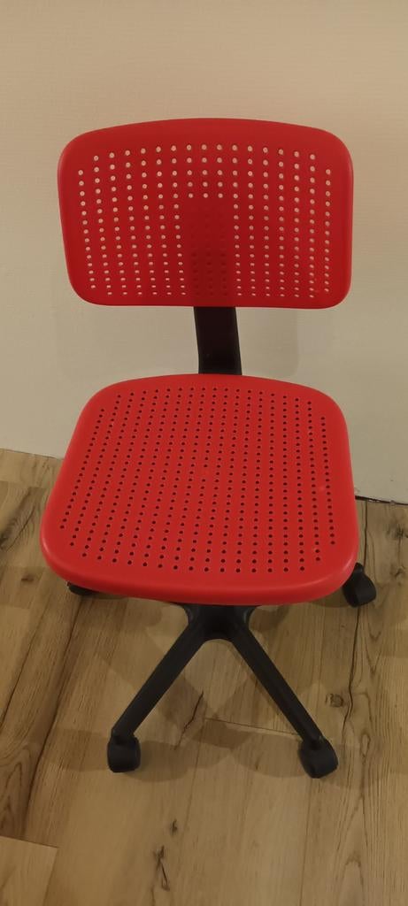 Ikea chaise de bureau Alrik, Enlèvement, Comme neuf, Rouge, Chaise de bureau