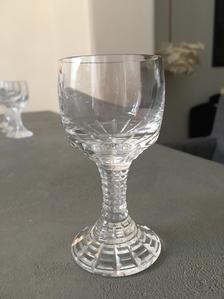 Rosenthal Polaris * 7 verres à liqueur * Cristal vintage, Enlèvement ou Envoi, Utilisé, Autres types