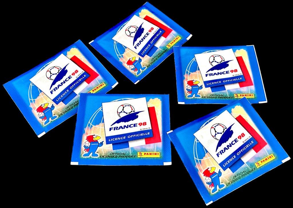 Panini WK Frankrijk 98 Sticker 5 Zakjes France 1998 Packets, Collections, Envoi, Neuf