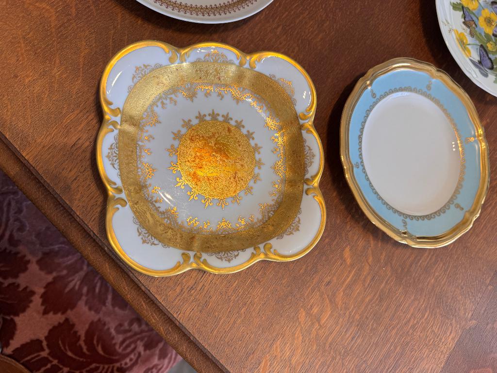 Diverse vintage en antieke porseleinen borden, Ophalen