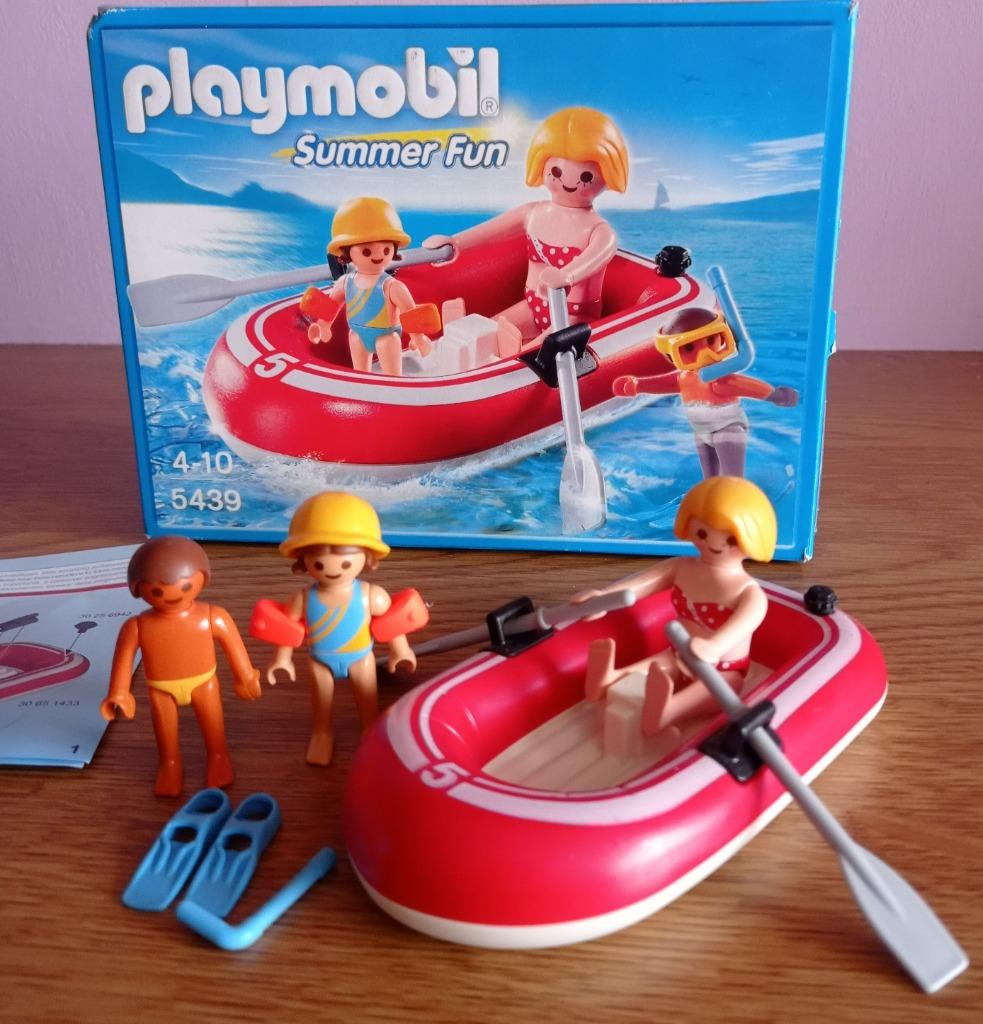 Playmobil toeristen met rubberboot - 5439, Kinderen en Baby's, Ophalen, Zo goed als nieuw, Complete set