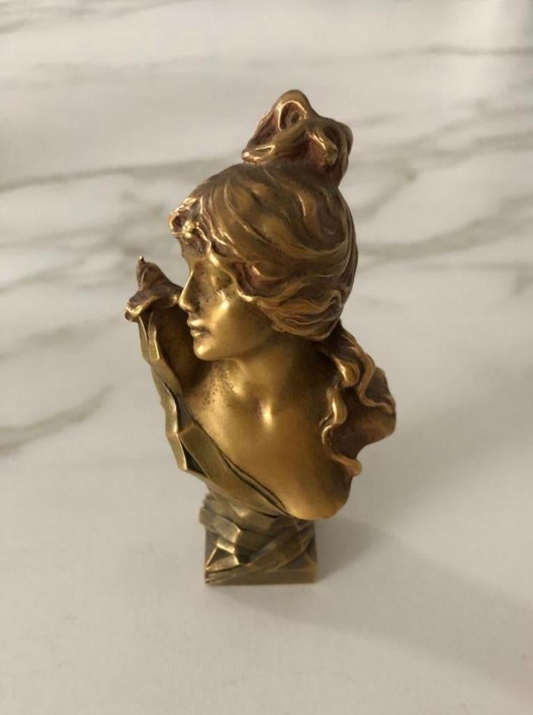 buste en bronze d'Agathon Léonard, Enlèvement ou Envoi, Bronze