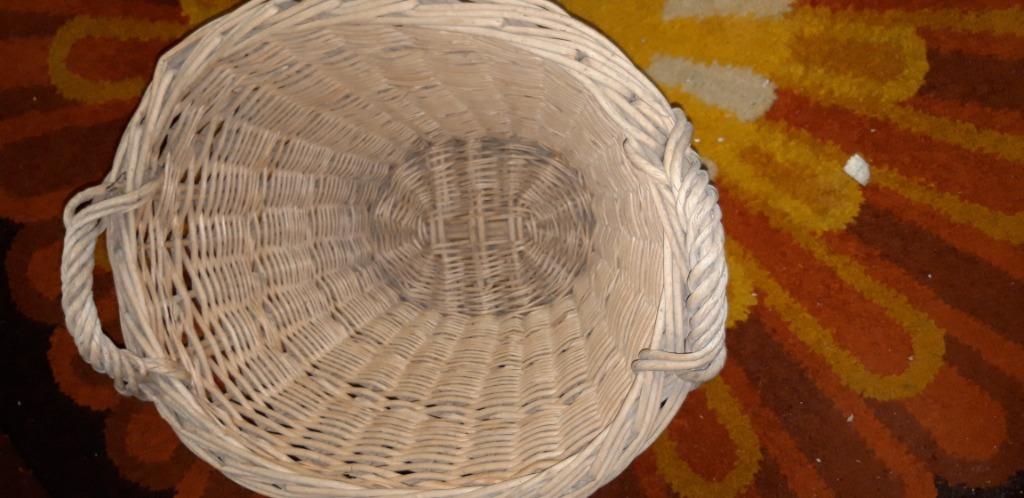 rieten mand, Ophalen, Gebruikt, Mand, Riet