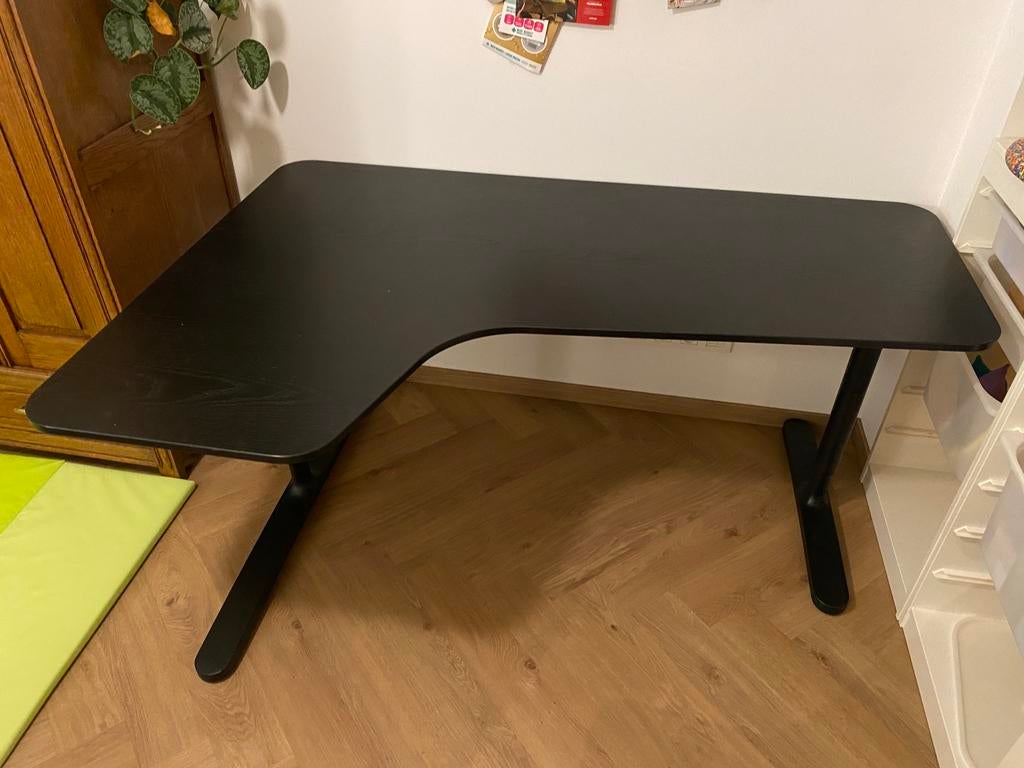 IKEA BEKANT hoekbureau zwart – links, Maison & Meubles, Bureaux, Enlèvement, Comme neuf