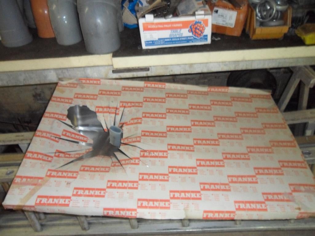 Inox opbouw wasbak Franke 600x1000mm, Ophalen of Verzenden, Nieuw, 50 tot 100 cm