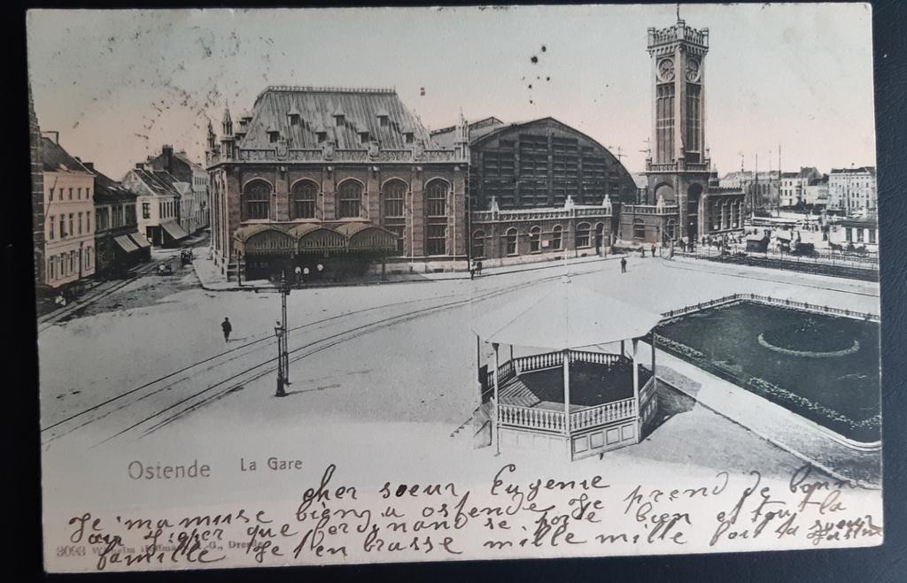 OOSTENDE OSTENDE la gare STATION TOP, Ophalen of Verzenden