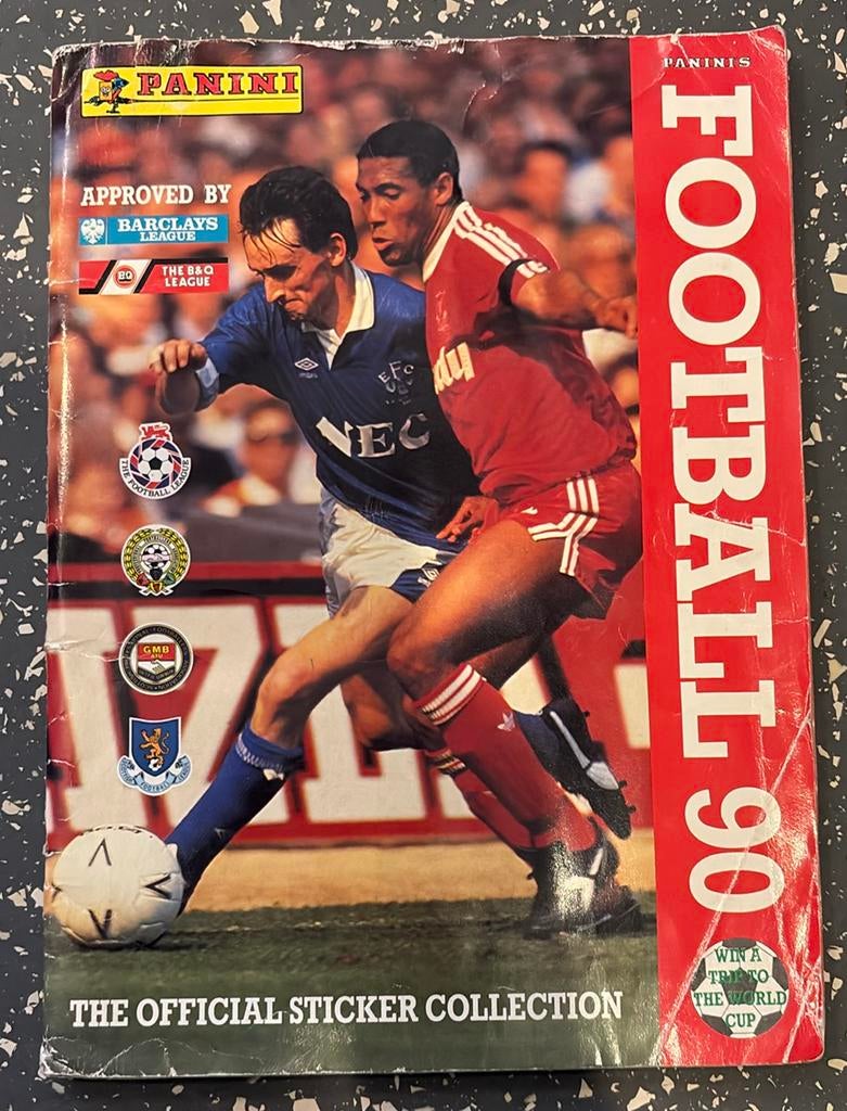 Panini football 90 premier league compleet, Verzamelen, Ophalen of Verzenden, Gebruikt