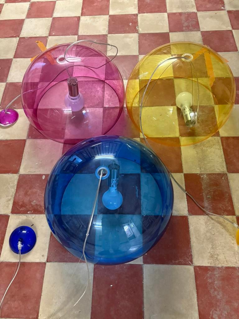 Kartell Italiaanse design hanglampen, Ophalen, Zo goed als nieuw